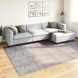vidaXL Tapis lavable antidérapant 190x300 cm gris - TU