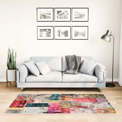 Vidaxl - Tapis lavable antidérapant Patchwork 80x150 cm Multicolore