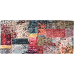 Vidaxl - Tapis lavable antidérapant Patchwork 80x300 cm Multicolore