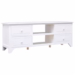 VidaXL 338517, Blanc, Panneau de fibres à densité moyenne, Bois, 75 kg, 5 kg, 1080 mm, 300 mm