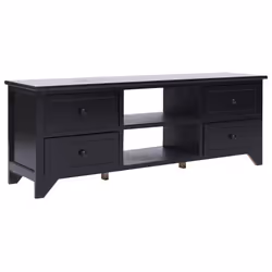 VidaXL 338518, Noir, Panneau de fibres à densité moyenne, Bois, 75 kg, 5 kg, 1080 mm, 300 mm