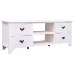 VidaXL 338522, Blanc, Panneau de fibres à densité moyenne, Bois, 30 kg, 5 kg, 1080 mm, 300 mm