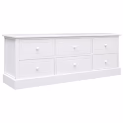 VidaXL 338527, Blanc, Panneau de fibres à densité moyenne, Bois, 75 kg, 1080 mm, 300 mm, 400 mm
