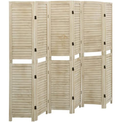 Vidaxl - Cloison de séparation 6 panneaux 210x165 cm Bois de Paulownia