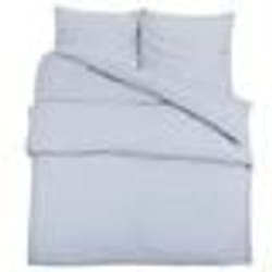 vidaXL Ensemble de housse de couette Gris 155x220 cm Microfibre légère - 155 x 220 cm