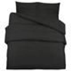 vidaXL Ensemble de housse de couette Noir 135x200 cm Microfibre légère - 135 x 200 cm