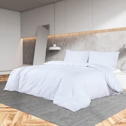 Ensemble De Housse De Couette Blanc 140x200 Cm Microfibre Vidaxl