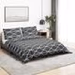 vidaXL Ensemble de housse de couette Gris 140x200 cm Coton - 140 x 200 cm
