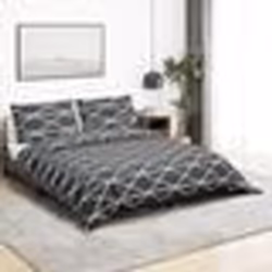 vidaXL Ensemble de housse de couette Gris 140x200 cm Coton - 140 x 200 cm