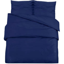 Ensemble de housse de couette Bleu marine 220x240 cm Coton vidaXL