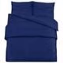 vidaXL Ensemble de housse de couette Bleu marine 200x200 cm Coton - 200 x 200 cm