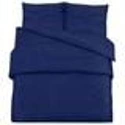 vidaXL Ensemble de housse de couette Bleu marine 260x220 cm Coton - 260 x 220 cm