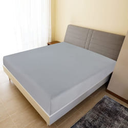 Vidaxl - Drap-housse Jersey Gris 140x200 cm Coton