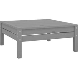 Vidaxl - Repose-pied de jardin gris bois de pin massif