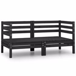 VidaXL 806586, Noir, Bois, Adultes et enfants, 635 mm, 635 mm, 625 mm