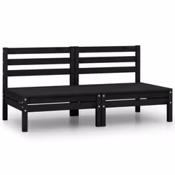 VidaXL 806591, Noir, Bois, Adultes et enfants, 635 mm, 635 mm, 625 mm