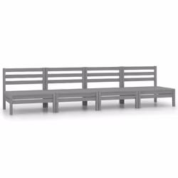 VidaXL 806594, Gris, Bois, Adultes et enfants, 635 mm, 635 mm, 625 mm
