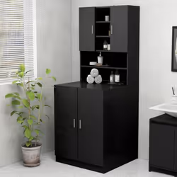 Avec ce meuble pour lave-linge, vous pouvez créer et utiliser de manière optimale un espace de rangement supplémentaire dans ...