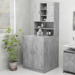 Vidaxl - Meuble pour machine à laver Gris béton