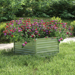Vidaxl - Lit surélevé de jardin 129x45 cm Acier galvanisé Argenté