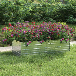 Vidaxl - Lit surélevé de jardin 160x80x45 cm Acier galvanisé Argenté