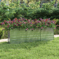 Vidaxl - Lit surélevé de jardin 240x40x77 cm Acier galvanisé Argenté