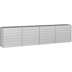 Vidaxl - Lit surélevé de jardin 320x40x77 cm Acier galvanisé Argenté
