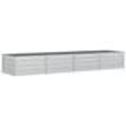 vidaXL Lit surélevé de jardin 320x80x45 cm Acier galvanisé Argenté - TU
