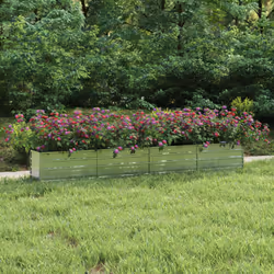 Ce lit surélevé de jardin en métal sera un excellent choix pour les amateurs de jardinage afin de décorer leurs jardins, balc ...