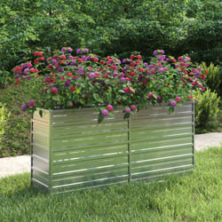 Vidaxl - Lit surélevé de jardin 160x40x77 cm Acier galvanisé Argenté