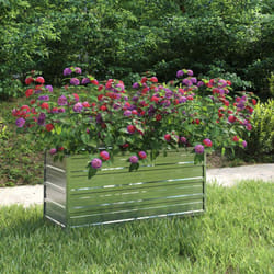 Vidaxl - Lit surélevé de jardin 100x40x45 cm Acier galvanisé Argenté