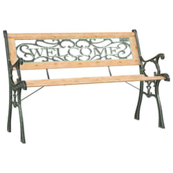 VidaXL 317118 banc de jardin Bois, Fer, Polyvinyl chloride (PVC)