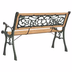 VidaXL 317118 banc de jardin Bois, Fer, Polyvinyl chloride (PVC) - Vue supplémentaire 6