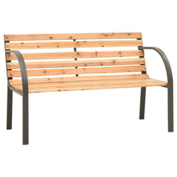 VidaXL 317119 banc de jardin Bois, Acier