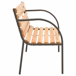 VidaXL 317119 banc de jardin Bois, Acier - Vue supplémentaire 3