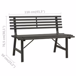 VidaXL 317135 banc de jardin Acier - Vue supplémentaire 7