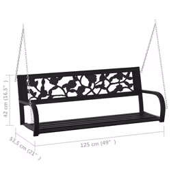 VidaXL 317145 banc de jardin Acier, Plastique - Vue supplémentaire 8