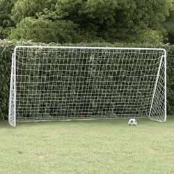 Ce but de football aux poteaux solides et au filet compact est conçu pour que les adultes puissent jouer ou organiser des com ...