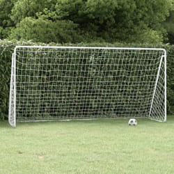 Vidaxl - But de football avec filet Blanc 366x122x182 cm Acier