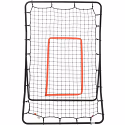 Ce rebondisseur de softball peut être réglé pour renvoyer vos tirs dans l'air. Vous pouvez ainsi vous entraîner à contrôler l ...