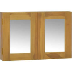 Armoire à miroir 60x10x40 cm Bois de teck solide Vidaxl