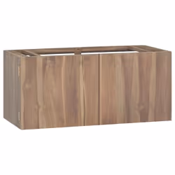 vidaXL Armoire murale de salle de bain 90x39x40 cm Bois de teck massif - TU