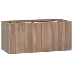 vidaXL Armoire murale de salle de bain 90x39x40 cm Bois de teck massif - TU