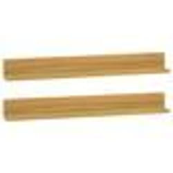 vidaXL Étagères murales 2 pcs 90x10x10 cm Bois de teck massif