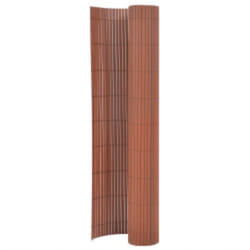 vidaXL Clôture de jardin double face 110x300 cm Marron - TU