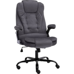 Chaise De Bureau Gris Foncé Velours Vidaxl