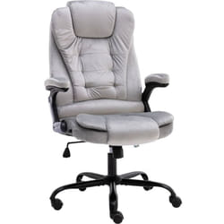 Chaise De Bureau Gris Clair Velours Vidaxl