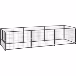Ce chenil polyvalent est un excellent paradis de jeu en plein air pour vos chiens ! La grande cage pour chien offre un grand  ...