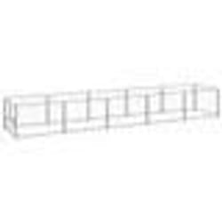 vidaXL Chenil Argenté 5 m² Acier