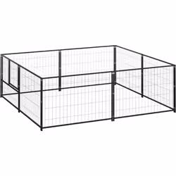 Ce chenil polyvalent est un excellent paradis de jeu en plein air pour vos chiens ! La grande cage pour chien offre un grand  ...
